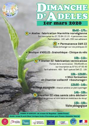 Affiche du Dimanche d'ADELES du 01/03/2020